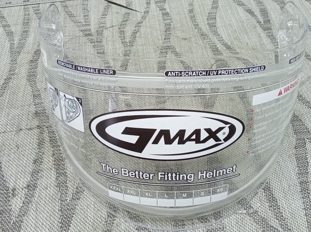 GMax Clear Double Lens Snow Shield GM545  P/N  72-0897