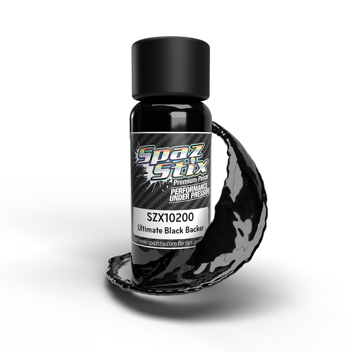 SZX10200 ULTIMATE BLACK BACKER FOR MIRROR CHROME AIRBRUSH PAINT