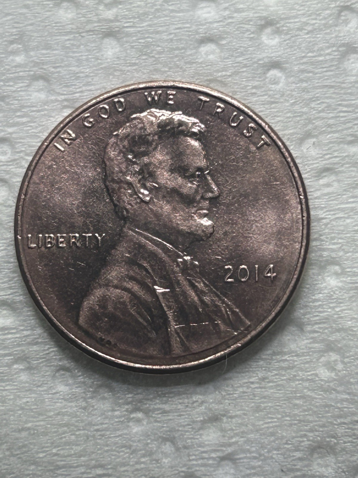 2014 Lincoln Shield Cent ￼Tilt Strike, Orange Peel Surface, DDO&R, AU ￼