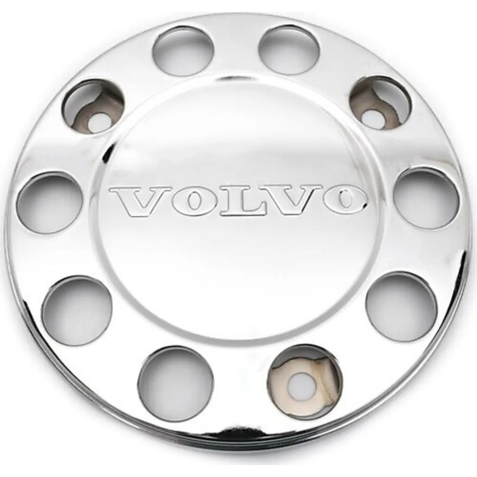 FOR VOLVO TRUCK & BUS UNIVERSAL STAINLESS STEEL 22.5" WHEEL COVERS. 1 Piece.