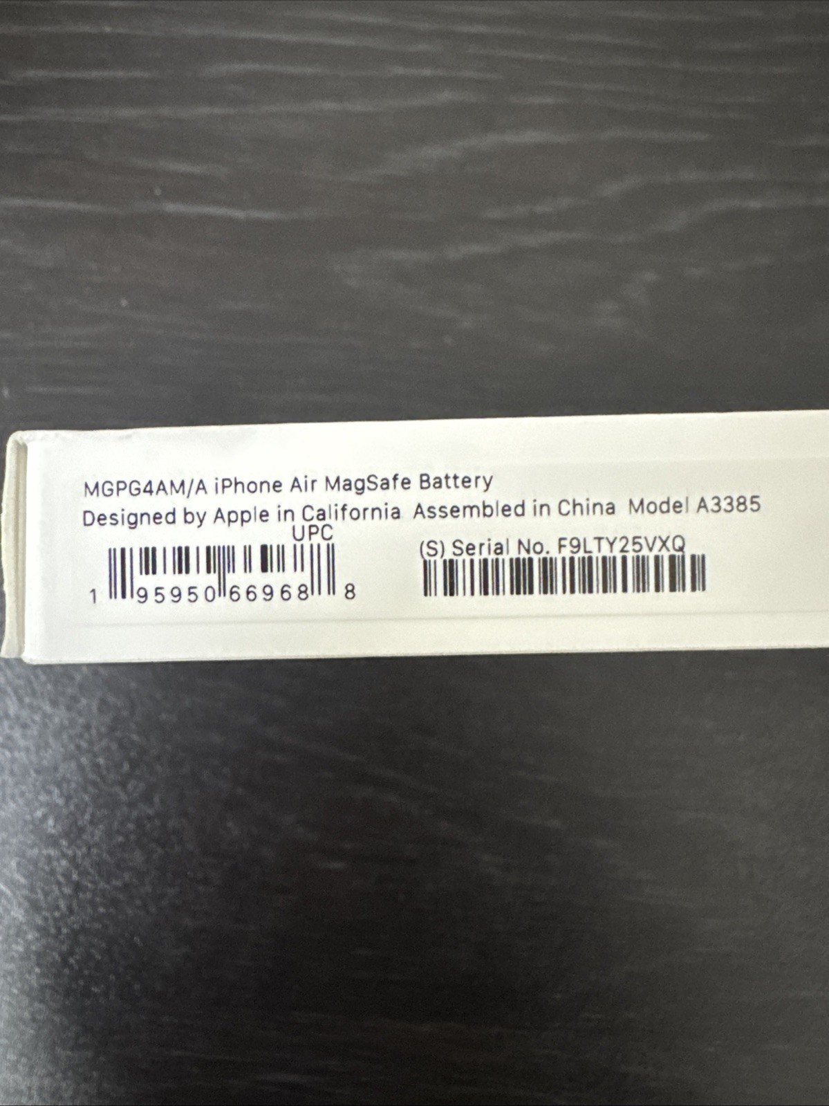 Apple iPhone Air MagSafe Battery Pack NEW/FACTORY SEALED- AUTHENTIC