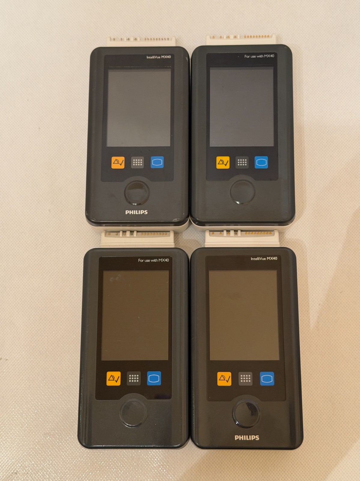 [LOT OF 4] Philips MX40 1C4 S01 ECG Only Patient Monitor