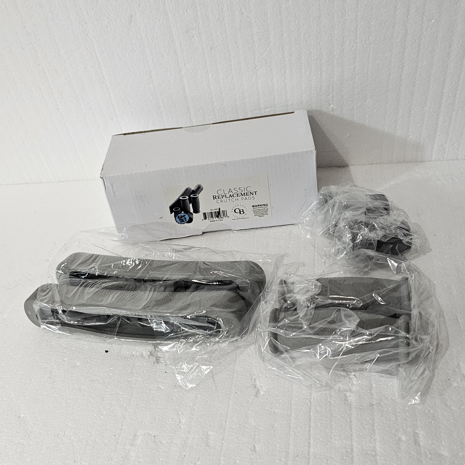 NEW Replacement Crutch Parts Rubber Pads Underarm Cushion Hand Grip Feet Cap NIB