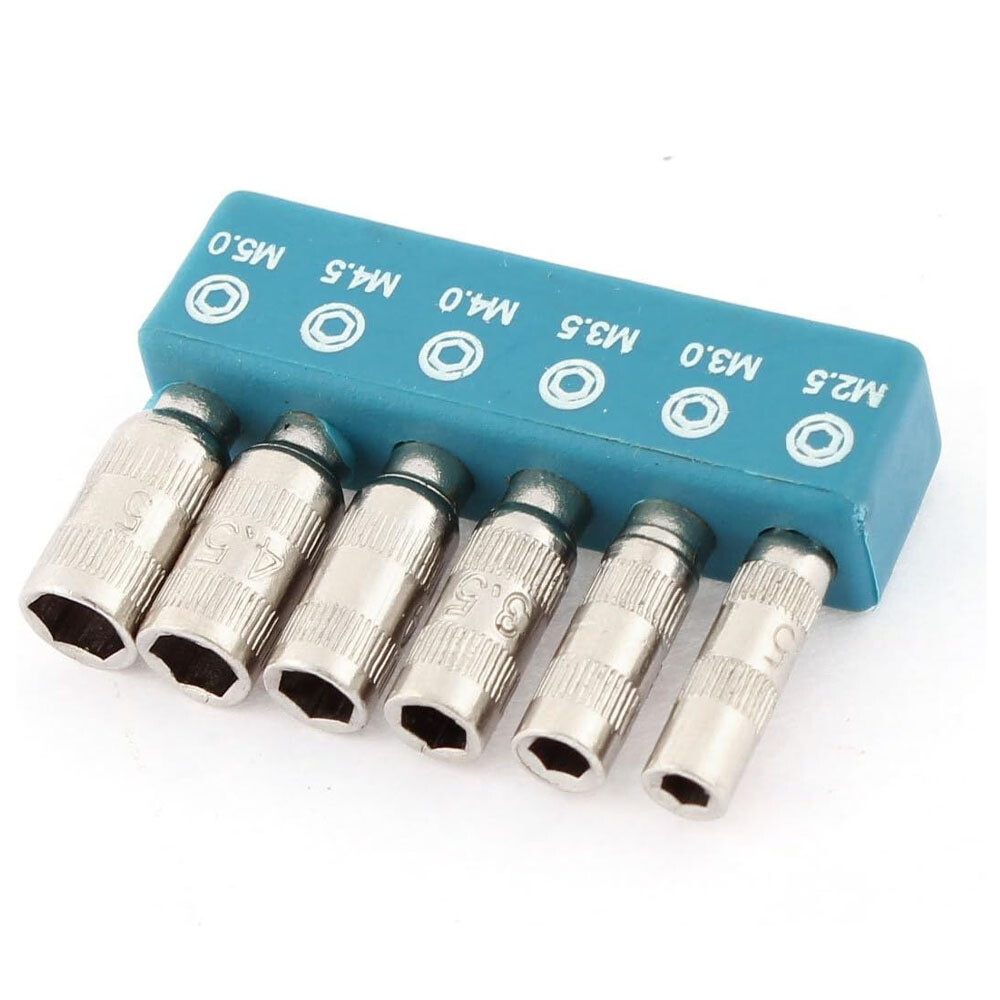 12PC Hex 4mm Screwdriver Socket Bits 2.5mm 3mm 3.5mm 4mm 4.5mm 5mm for system 4