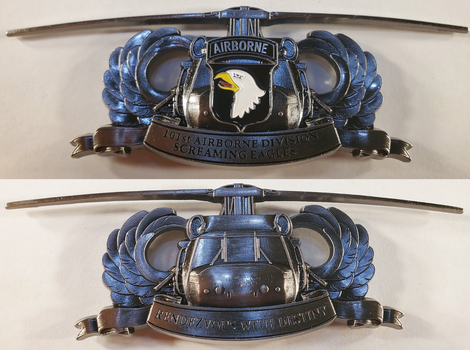 101st air division commemorative challenge coin 136