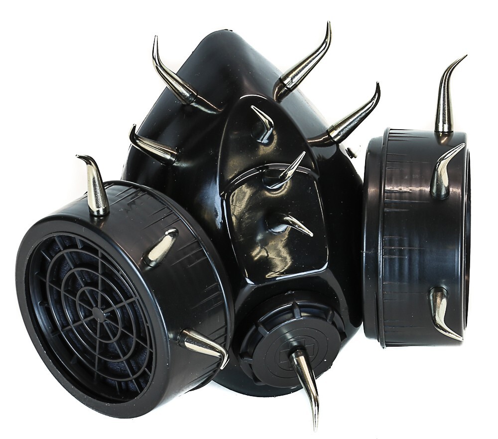 Horn  Pin Spike Steampunk Gas Mask Cosplay Spikes Respirator Costume Party