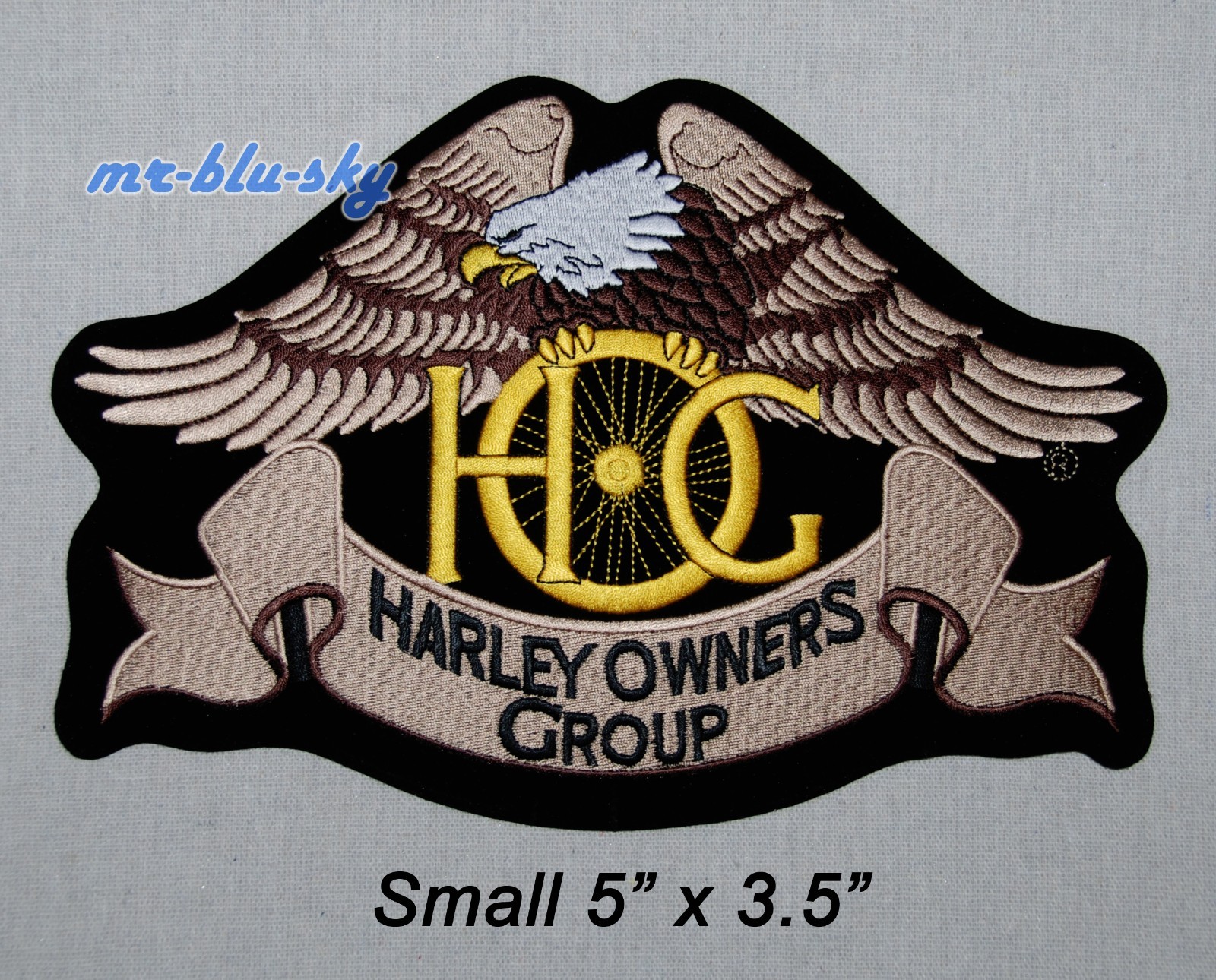 Vintage ~ Small Heritage Eagle Patch ~ Harley Davidson Owners Group H.O.G.