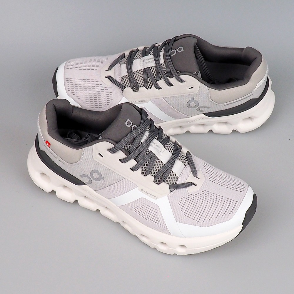 On Cloudrunner 2 Sneakers in Frost/White Women's Running Shoes Size 6-9.5