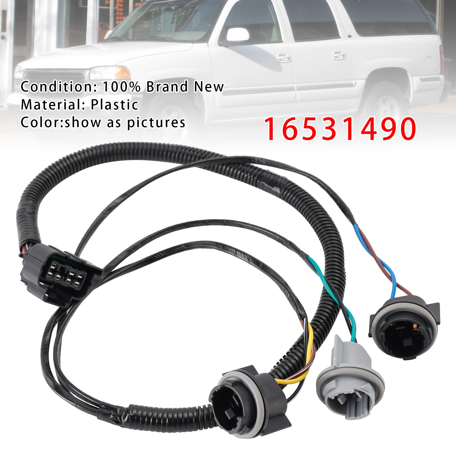 Tail Light Wiring Harness 16531490 Fit Cadillac Escalade Chevrolet Suburban 1500
