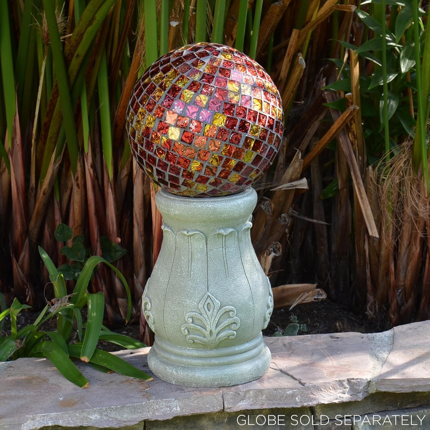 Vintage Roman Column Globe Holder