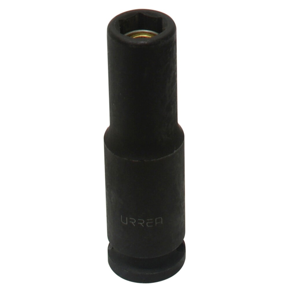 URREA 7714HM 3/8" Drive Black Deep Magnetic Impact Socket 6 Point 7/16"