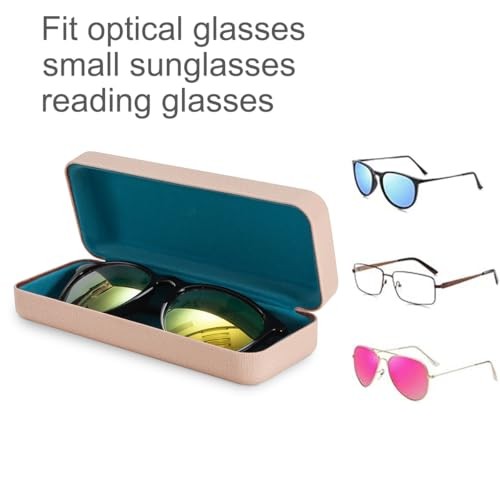 Large Sunglasses & Eyeglasses Case - Hard Shell Large for sunglasses Beige