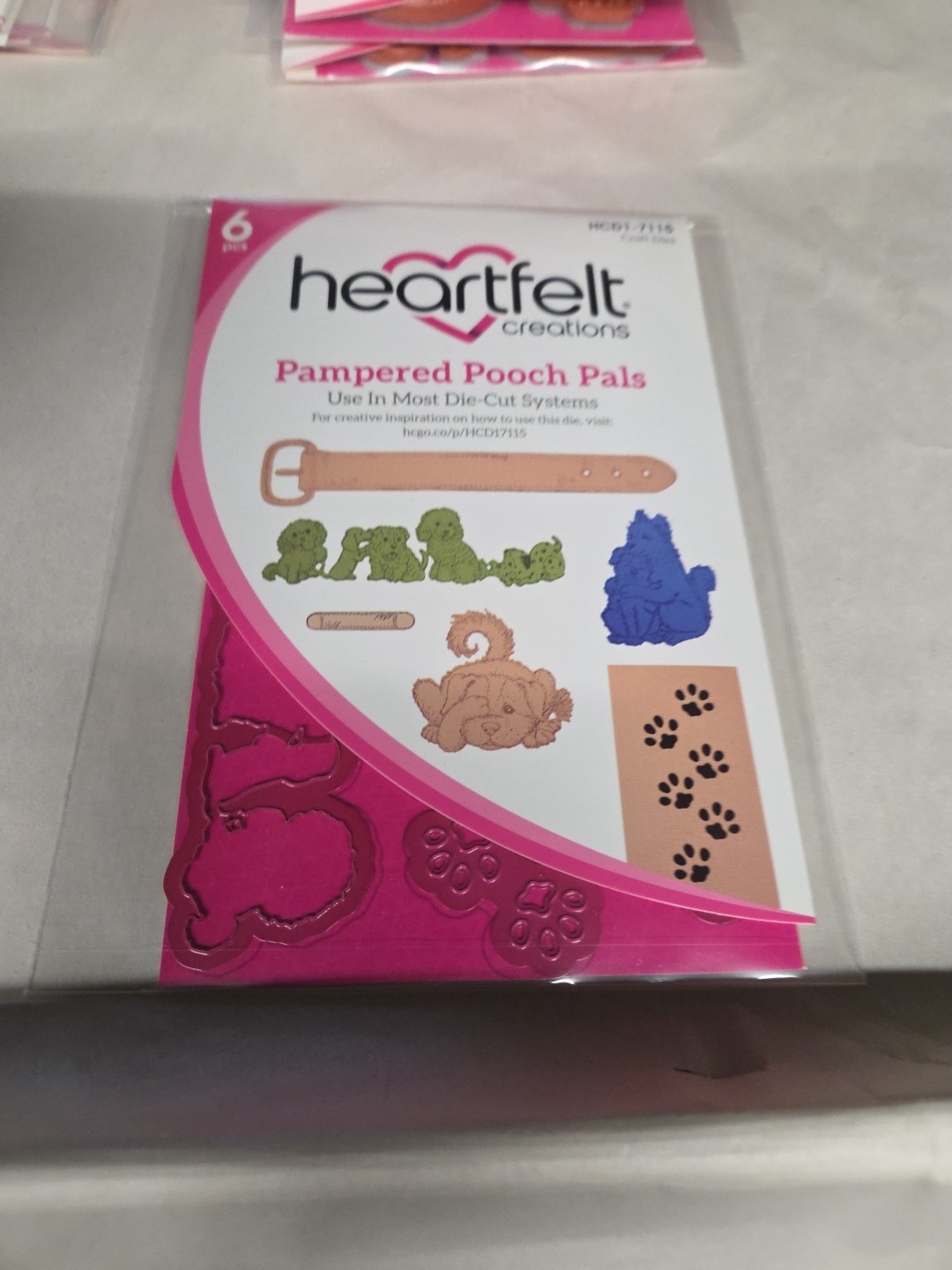 Heartfelt Creations Pampered Pooch Pals Craft Die Set HCD1-7115
