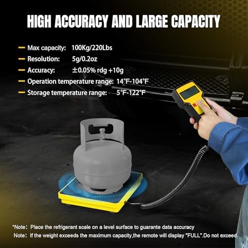 HVAC Freon Scale 220 LBS High Precision Charging Refrigerant
