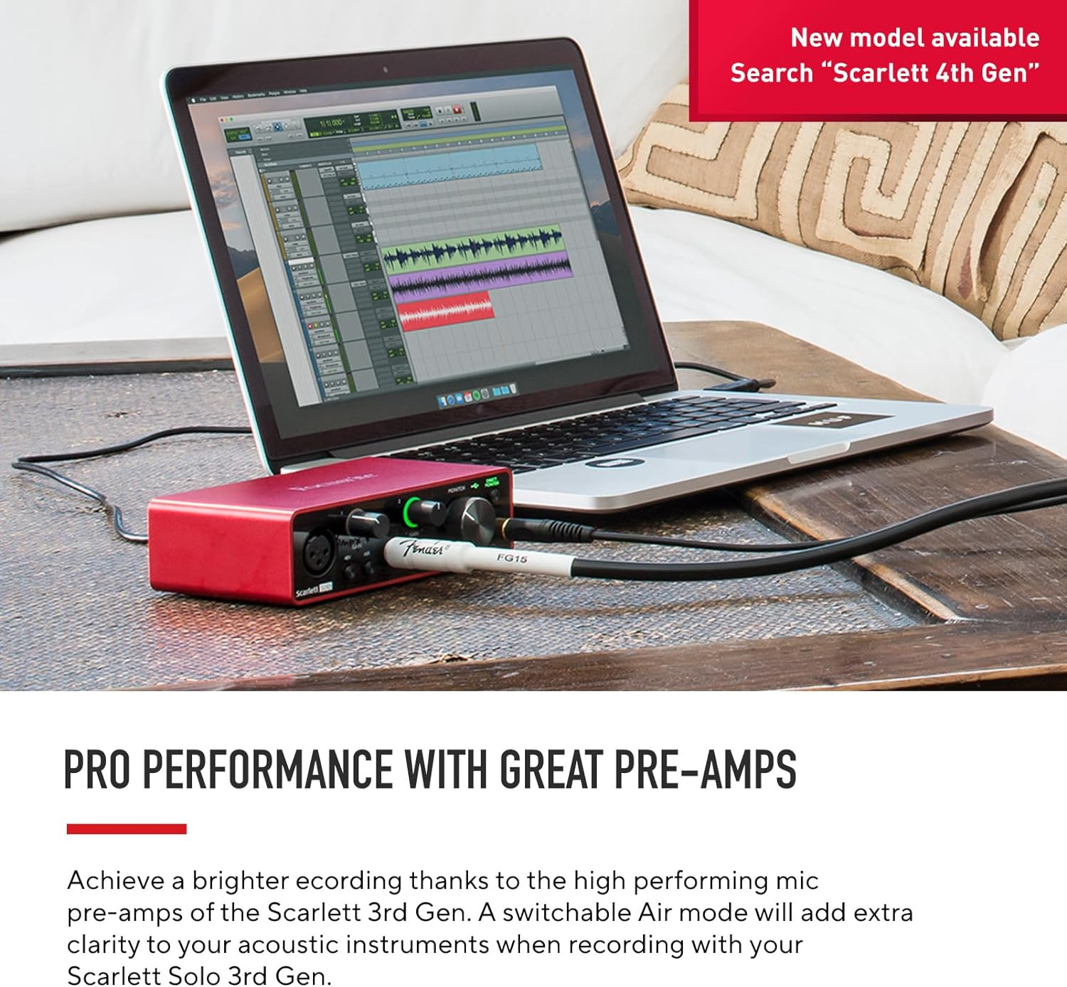 Scarlett Solo 3Rd Gen USB Audio Interface, for the Guitarist, Vocalist, Podcaste