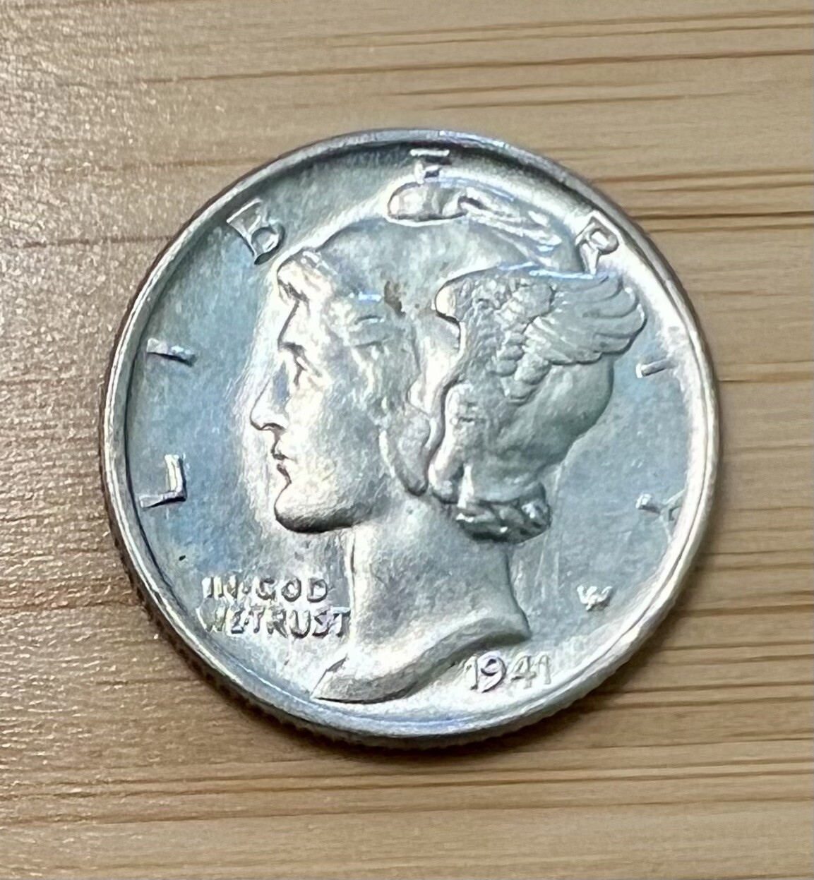 1941-P Mercury Dime 10c SILVER - About Uncirculated (AU)