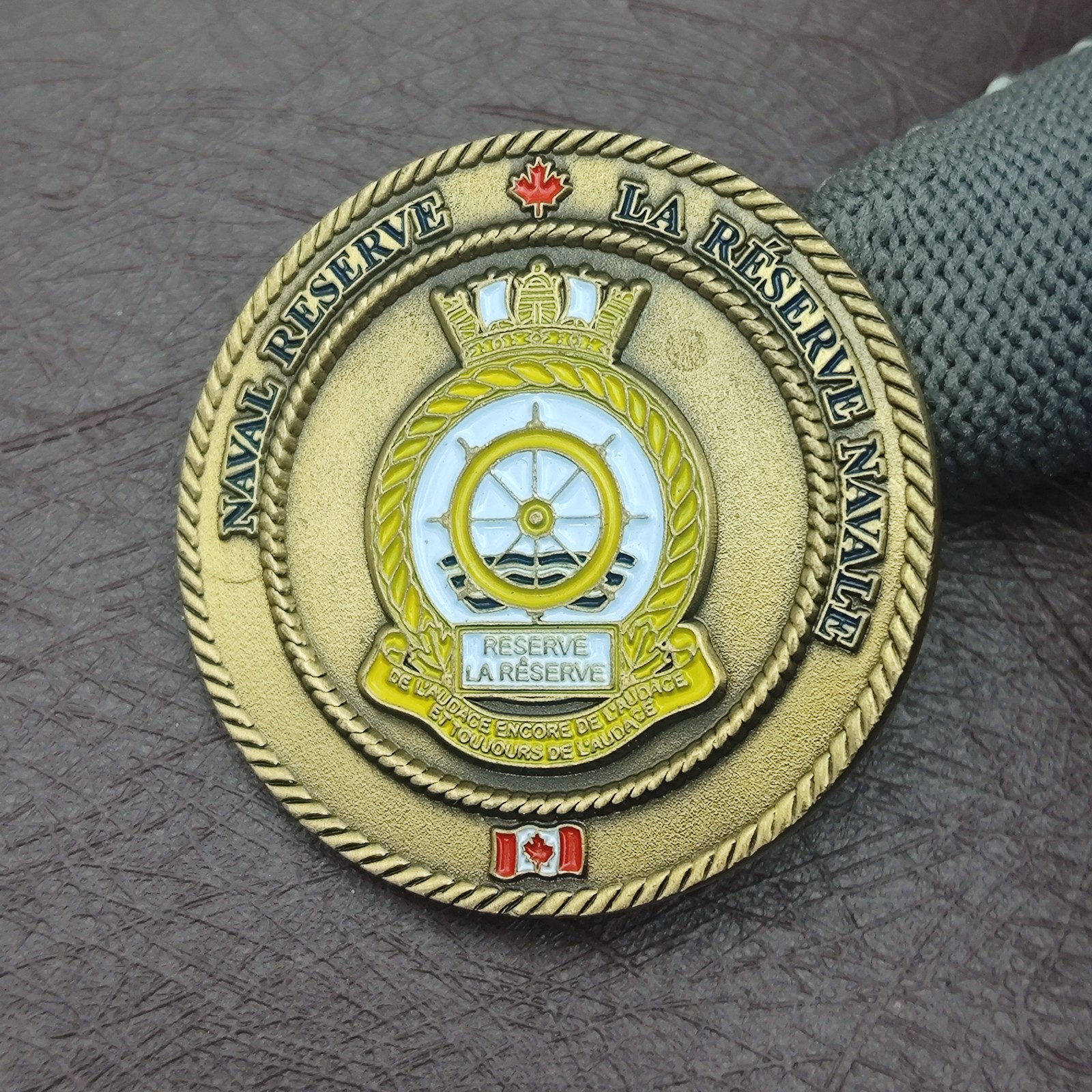 Canadian Navy Naval Reserve Challenge Coin