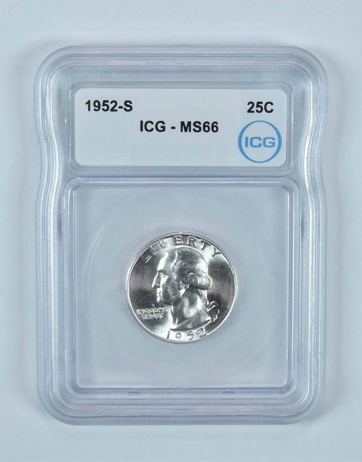 1952-S Washington Quarter MS66 ICG