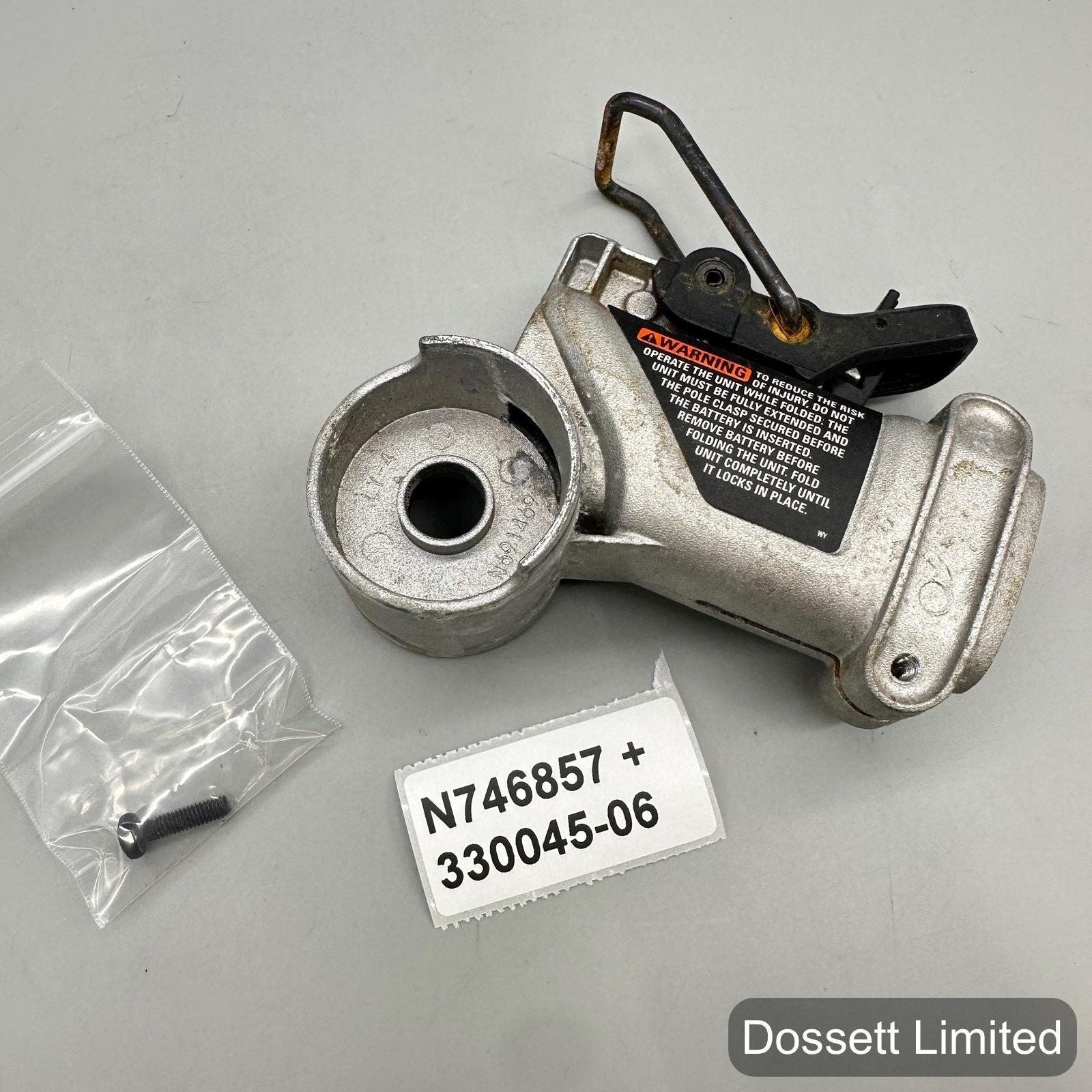 OEM DeWalt DCST922 String Trimmer Handle Latch Assembly #N746857, 330045-06