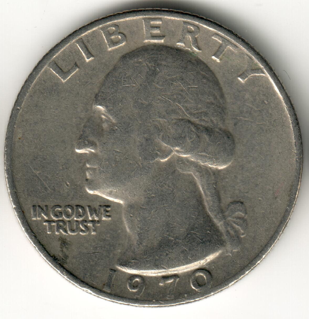 USA - 1970P - Heraldic Eagle Washington ¼ $ - 4th Rarest (P/D) from 1965-98
