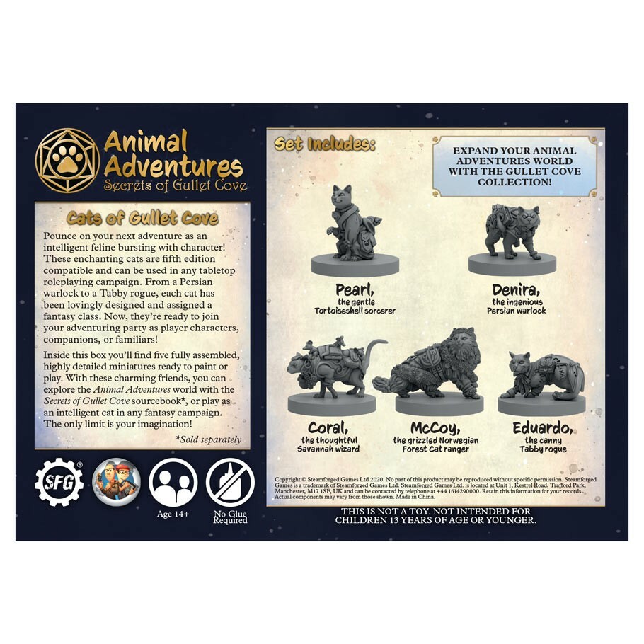 Animal Adventures: Secrets of Gullet Cove: Cats of Gullet Cover SFLAAGC-003