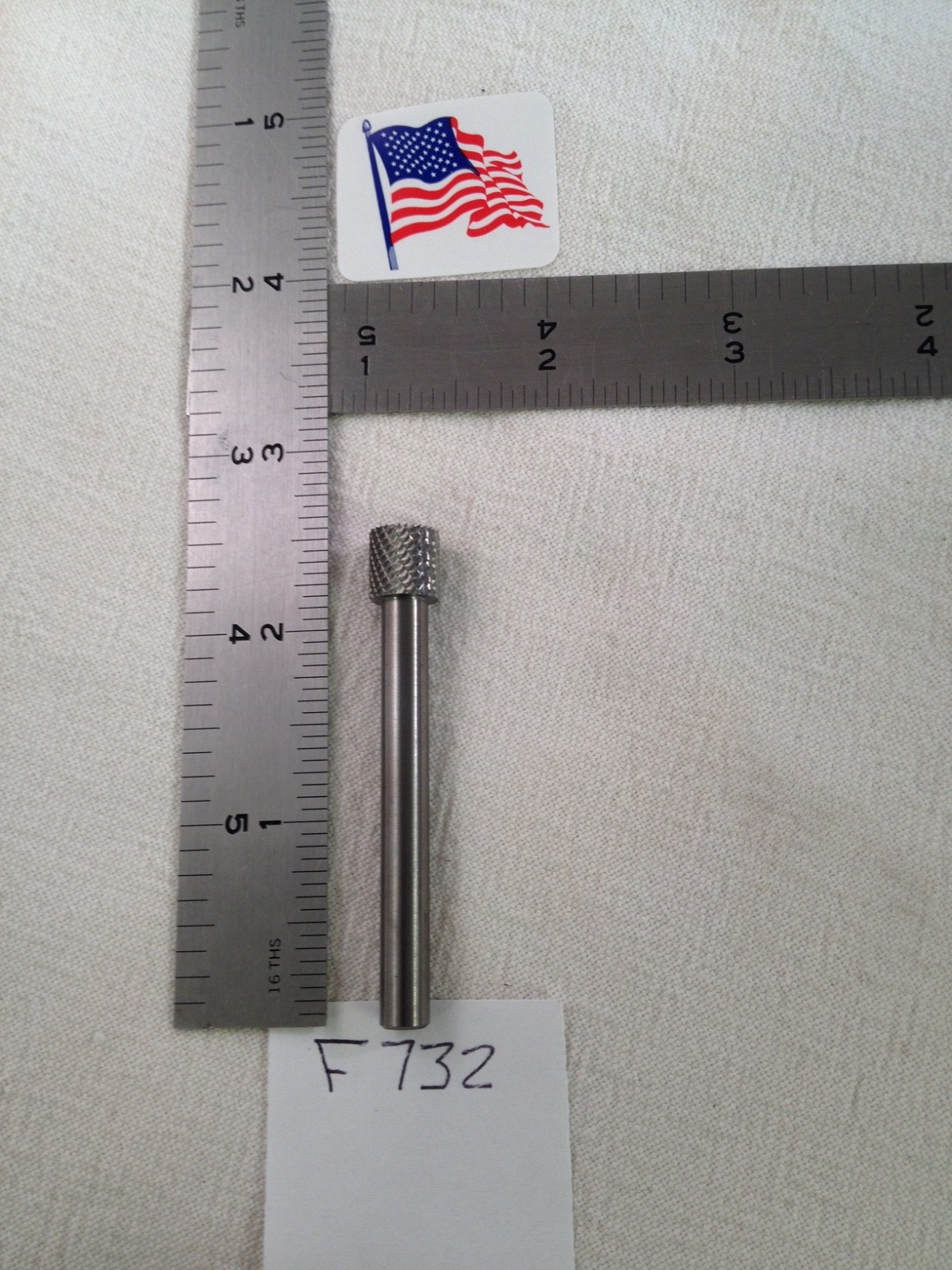 1 NEW FALCON / SGS 1/4" SHANK CARBIDE BURR SB-3 DOUBLE CUT END CUT (F732)
