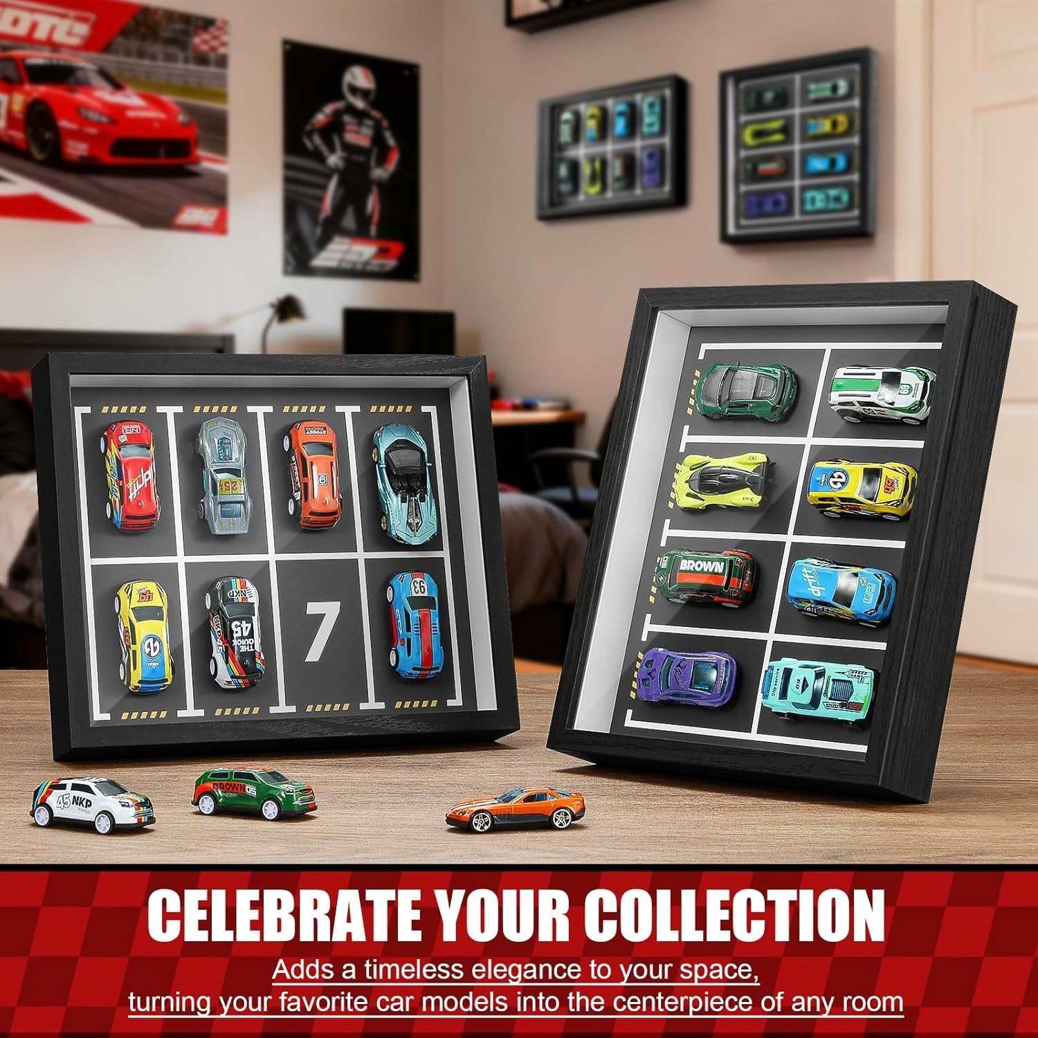 Dynamic 1:64 Scale Diecast Frame - Secure Parking Mat & Elegant Display Solution
