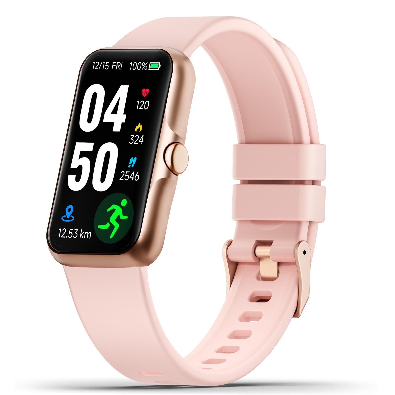 Fitness Tracker with 24/7 Continuous Heart Rate, Blood Oxygen Monitor, Smart ...