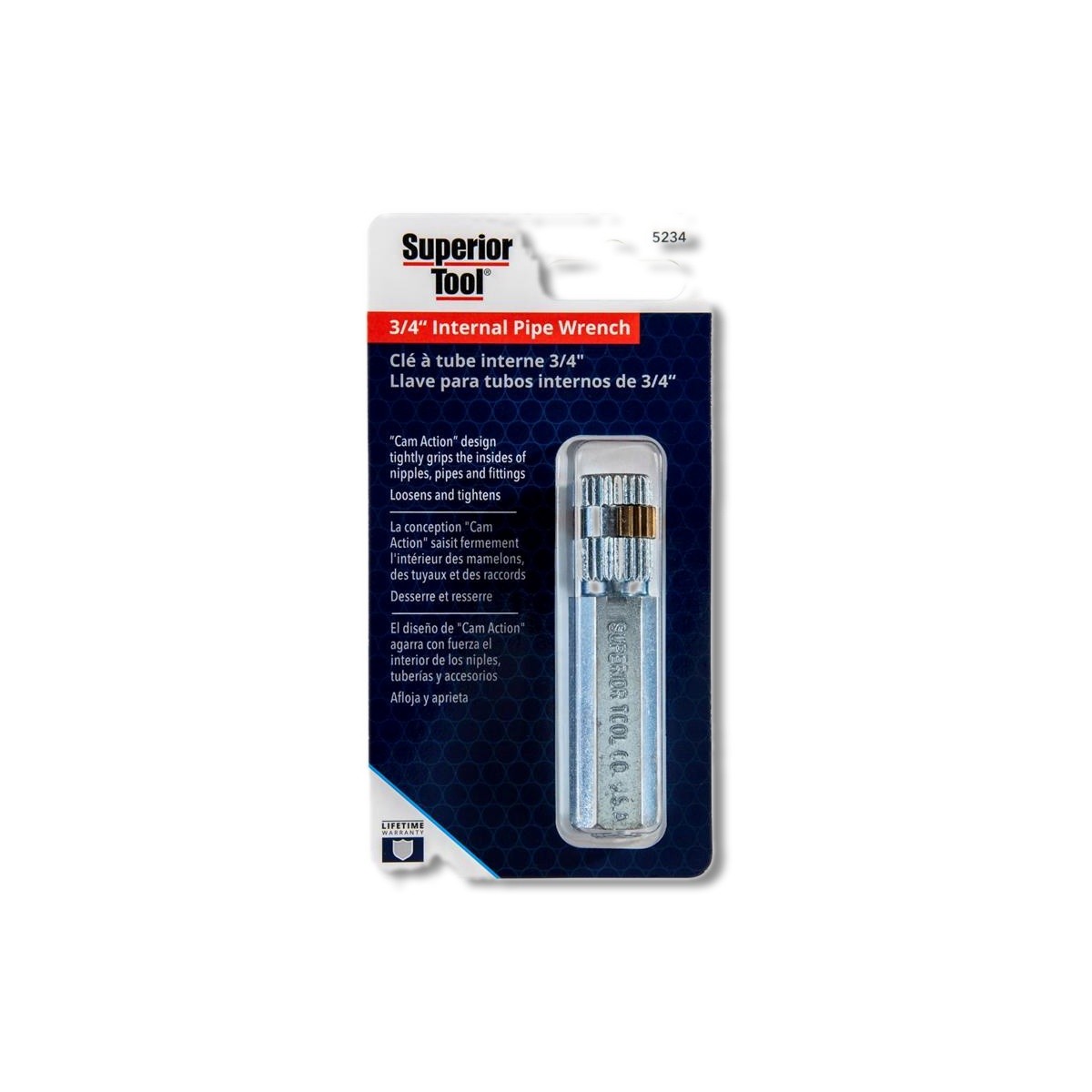 Superior Tool Internal Pipe Wrench 3/4 in drive Silver 5234