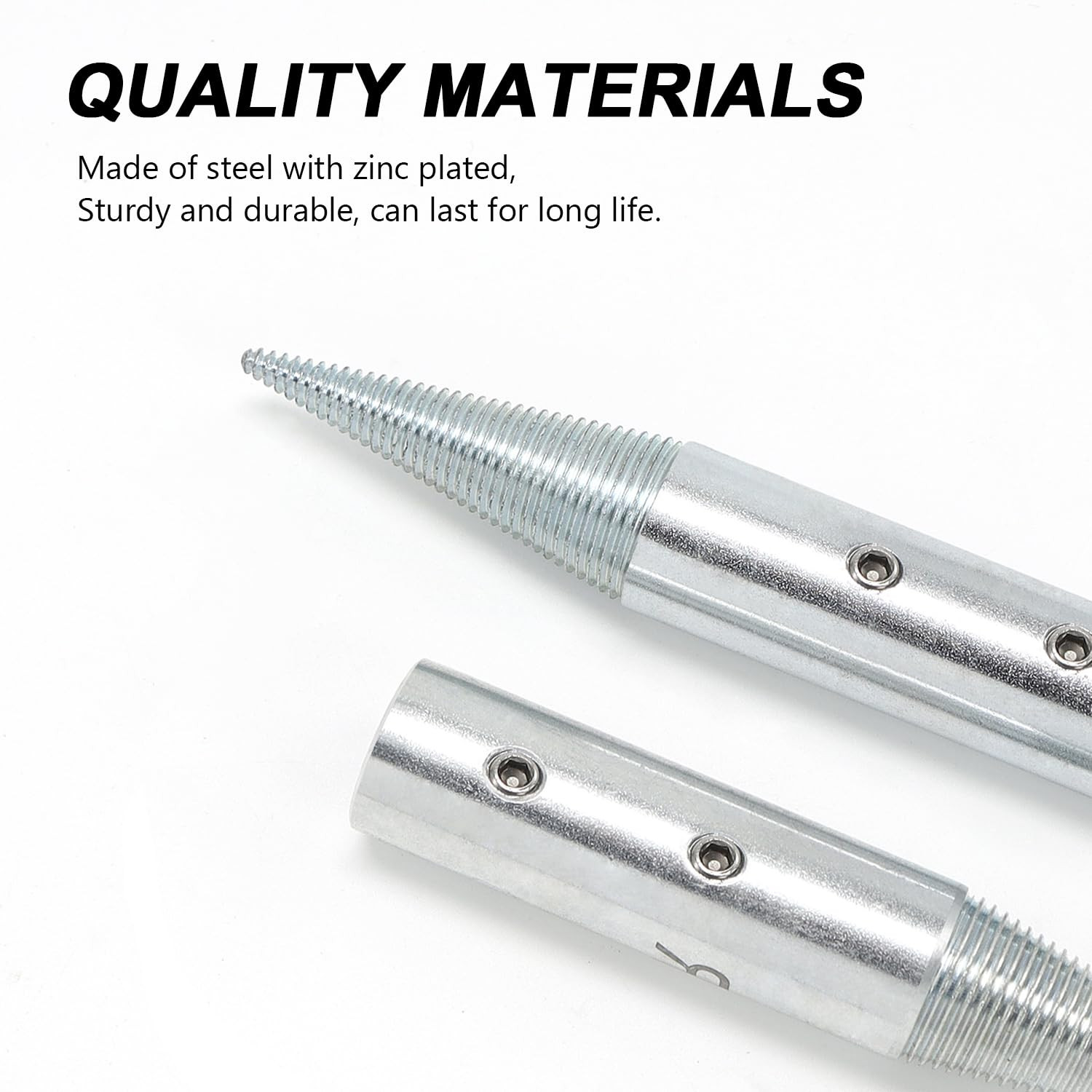 1/2" Spindle Tapered Threaded Adapter Left & Right Pair Suitable for 3/16"-10/16