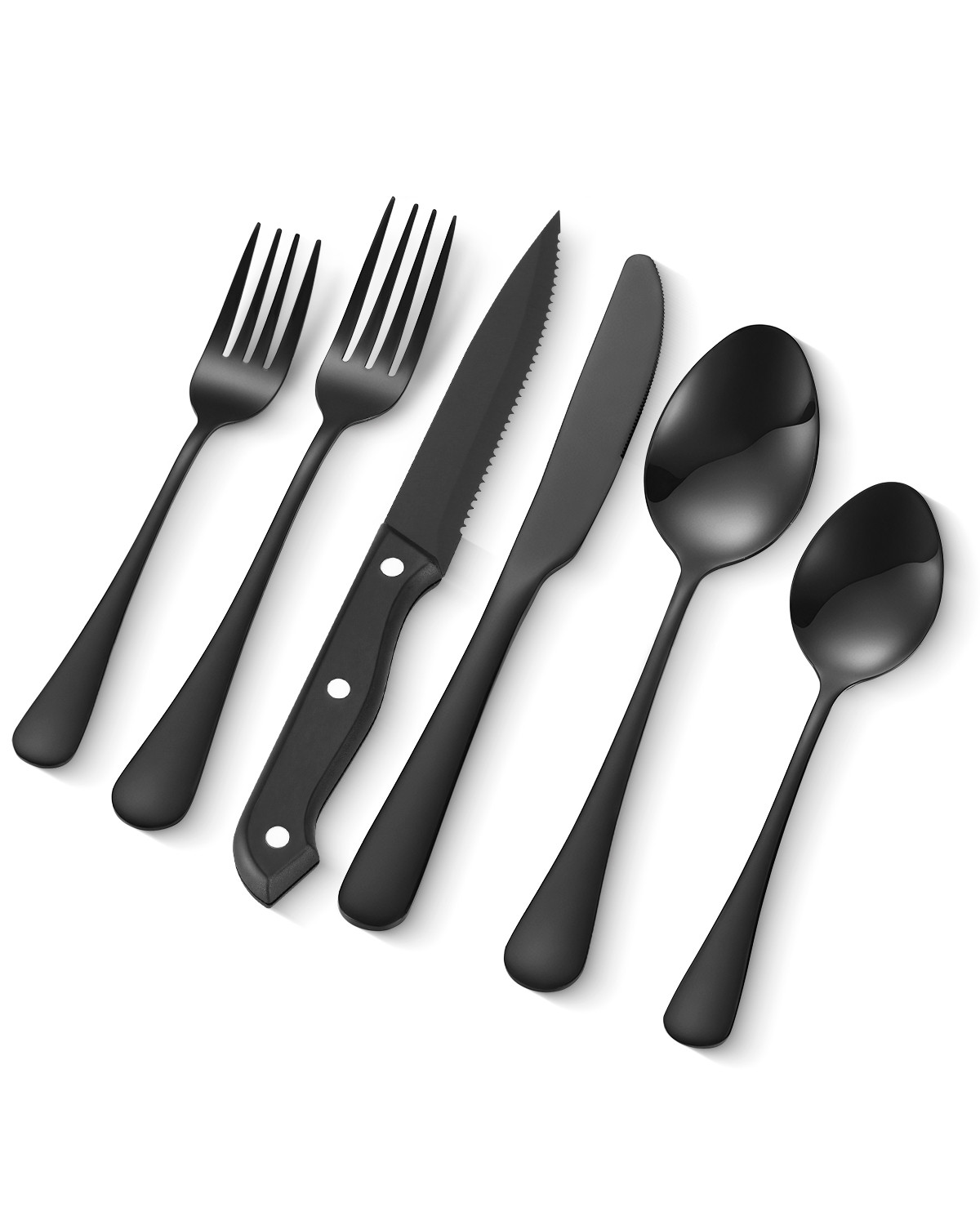 VEVOR 48 Piece Silverware Set Stainless Steel Cutlery Flatware Utensil Kitchen