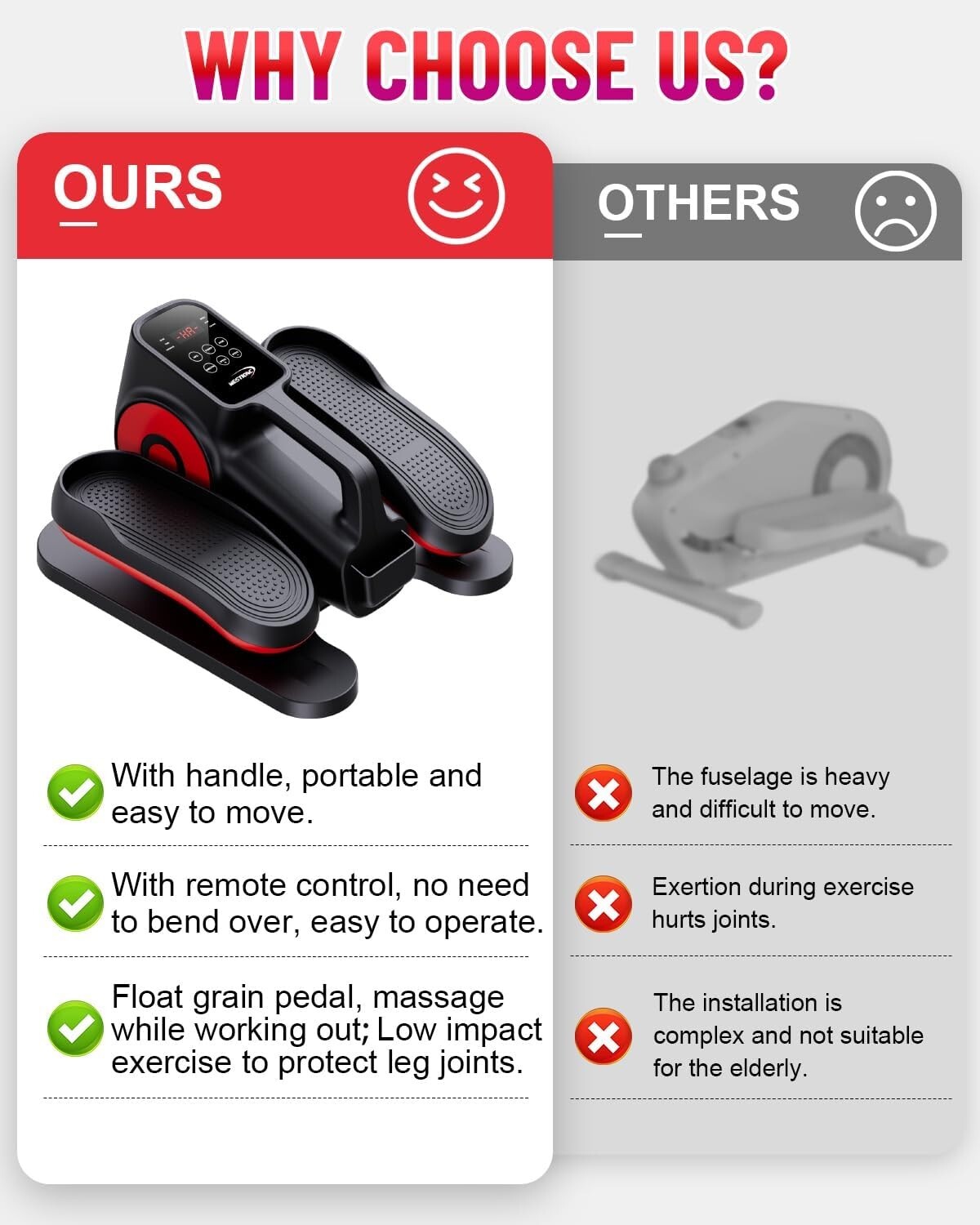 Under Desk Elliptical Machine Electric Elliptical Training Machine