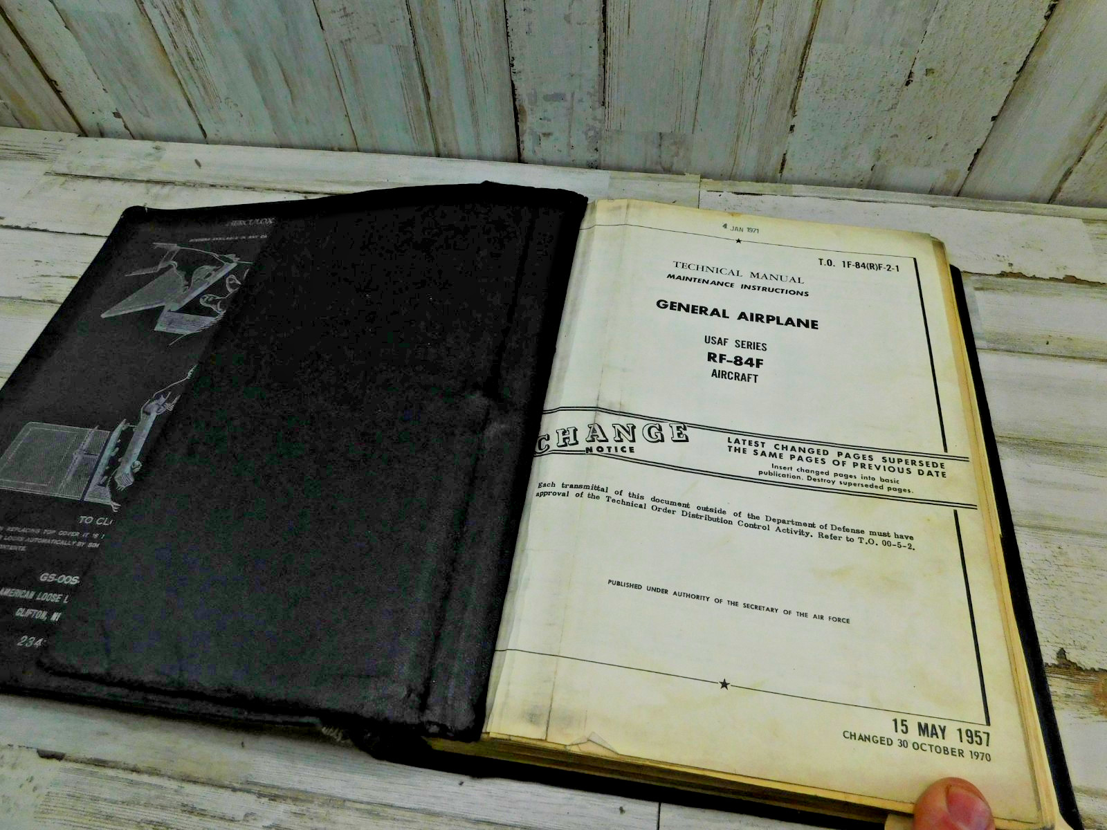 Vtg Maintenance General Airplane RF-84F Aircraft Supplement Manual