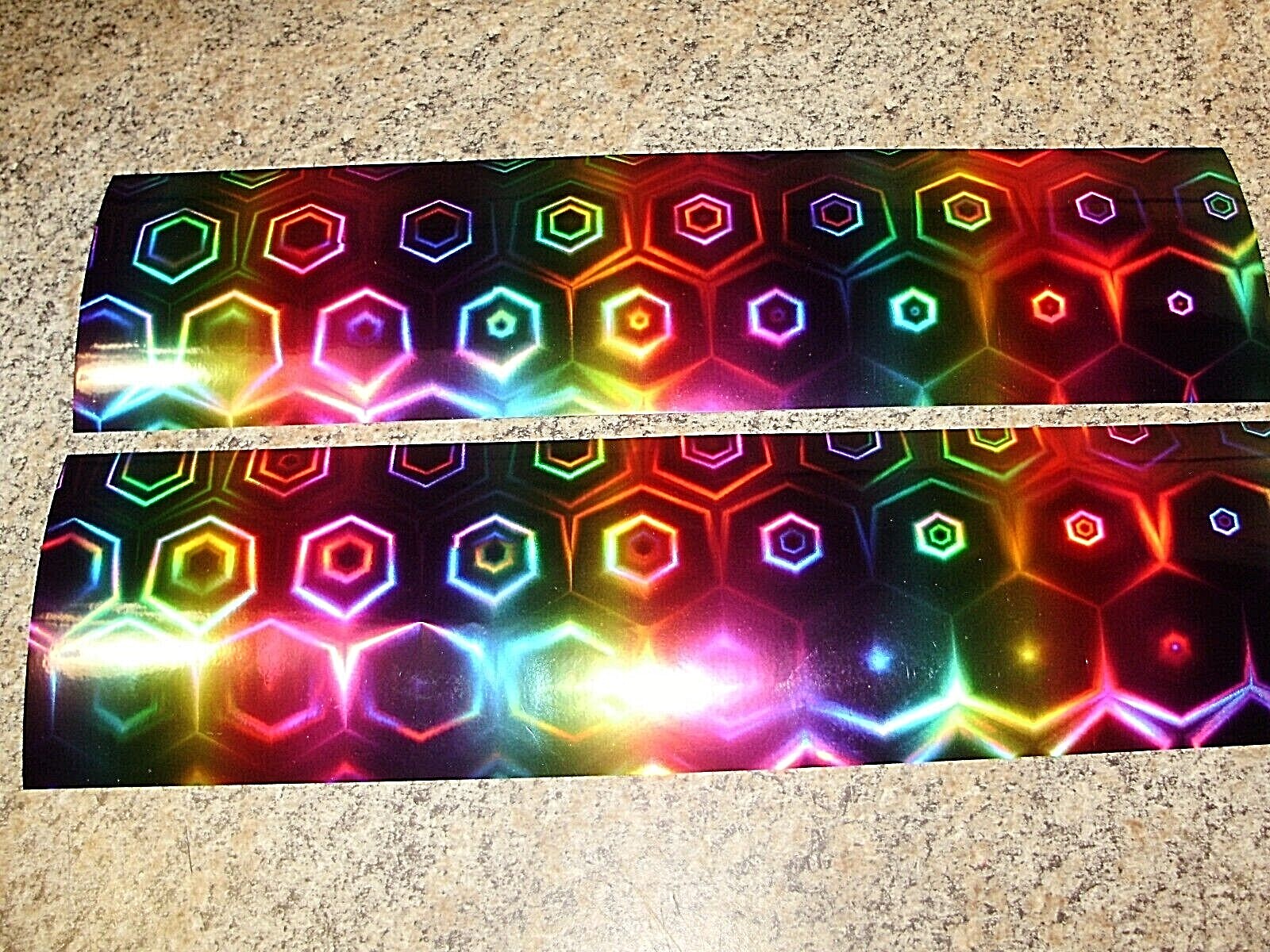 NEW!! NASCAR 3" x 12" 2pk Holographic Fishing Lure Flasher & Trolling Spoon Tape