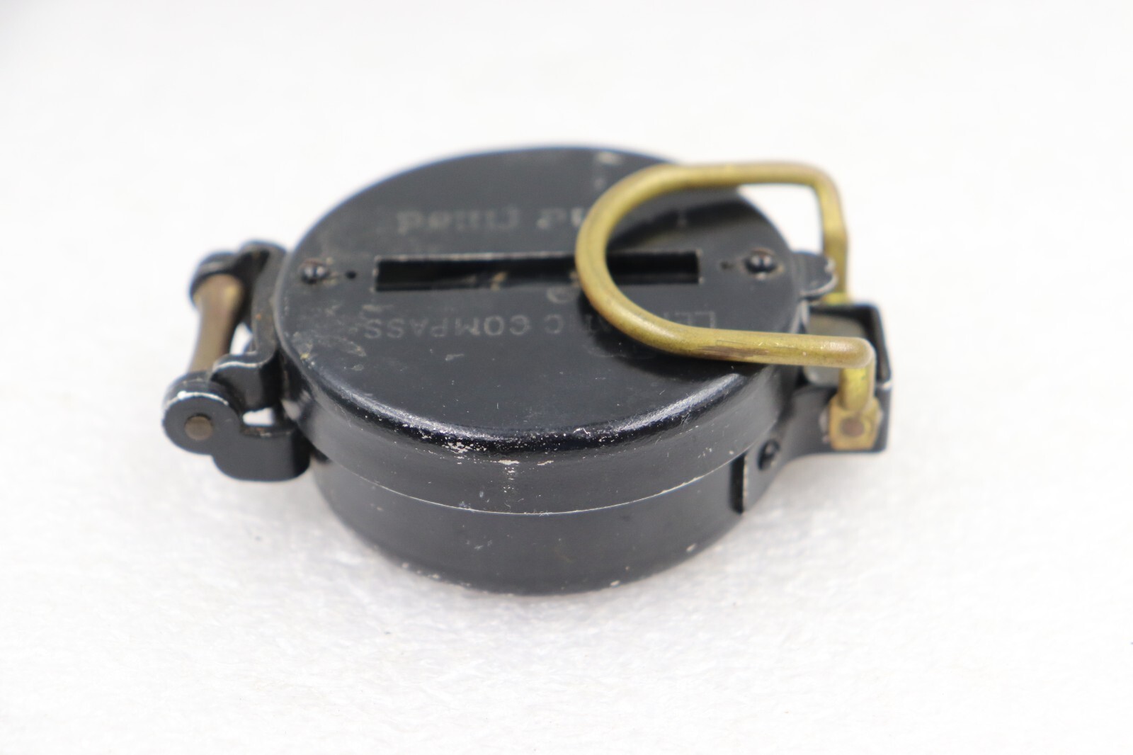 Vintage Precise Pathfinder Liquid Filled Pocket Compass JAPAN Metal Case, Black