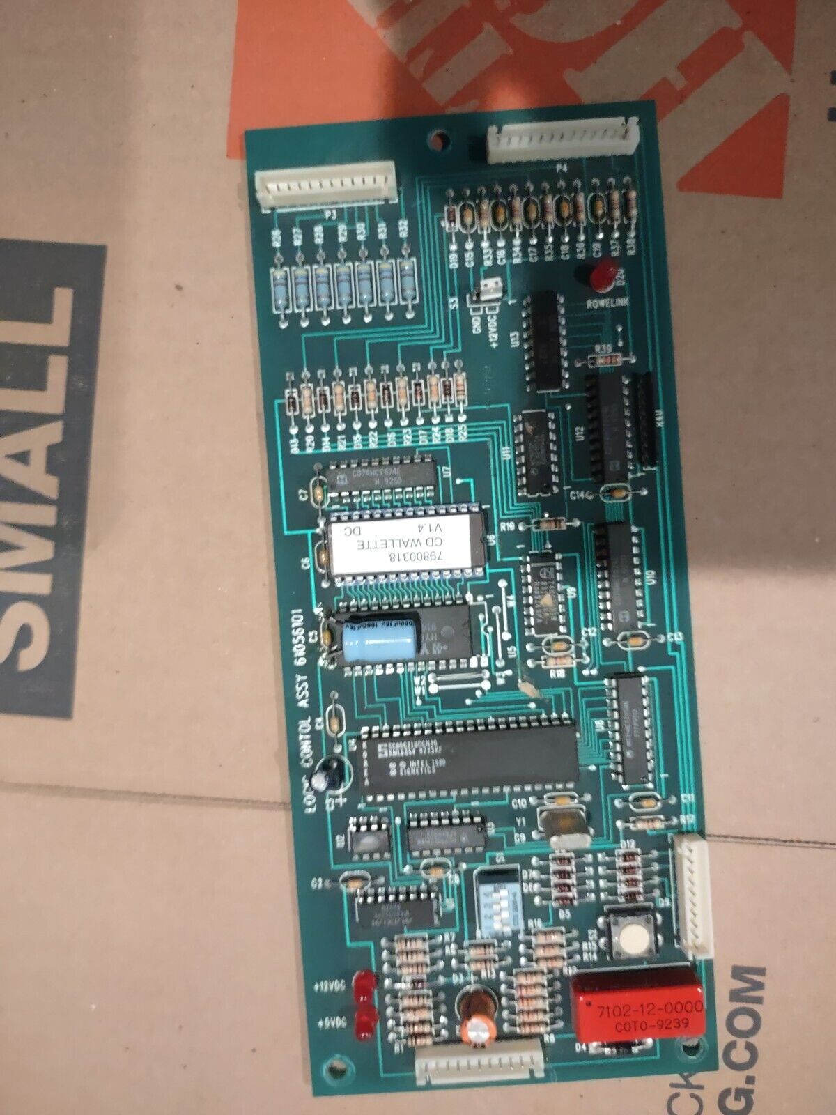 rowe ami wallete arcade jukebox wall mount remote main pcb #193