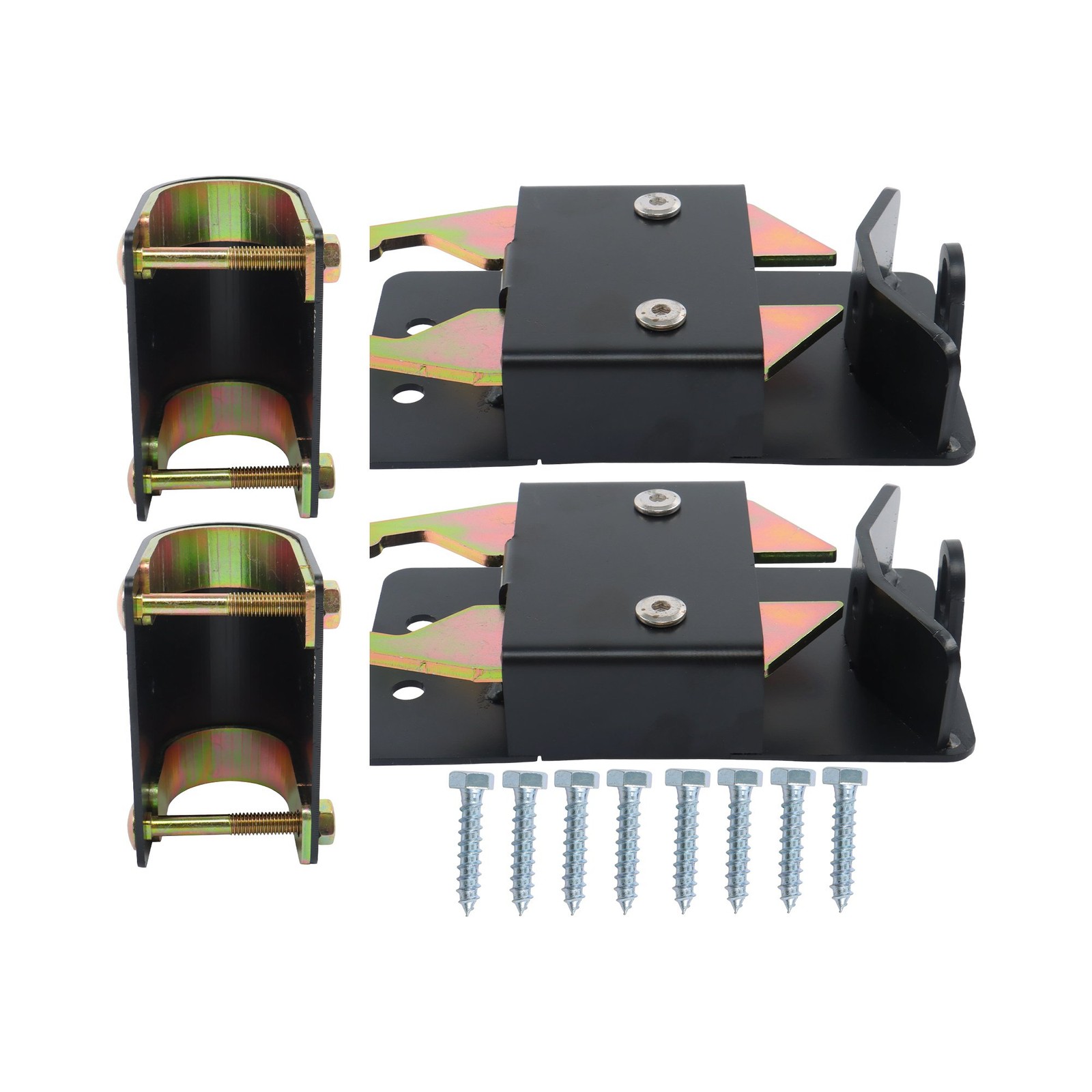 2PK Farm Gate Latch Heavy Duty 2 Way Metal Gate 2"–2 3/4" Post W/Mounting Screw