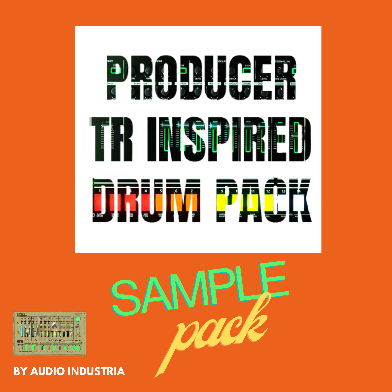 Drum Machine Sample Pack CD, 176 One Shots, WAV Drum Kit Library for DAW