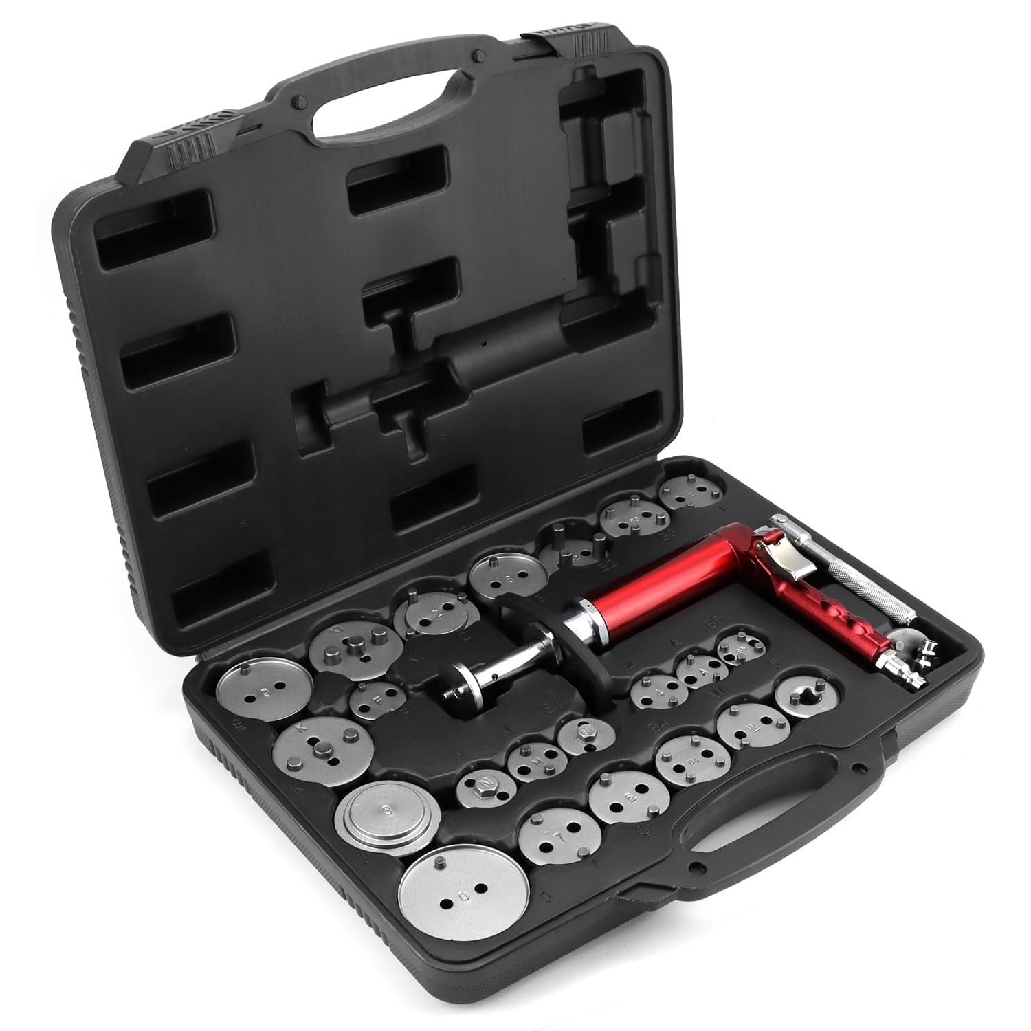 24Piece Pneumatic Brake Caliper Tool Set with Case – Compatible with American...