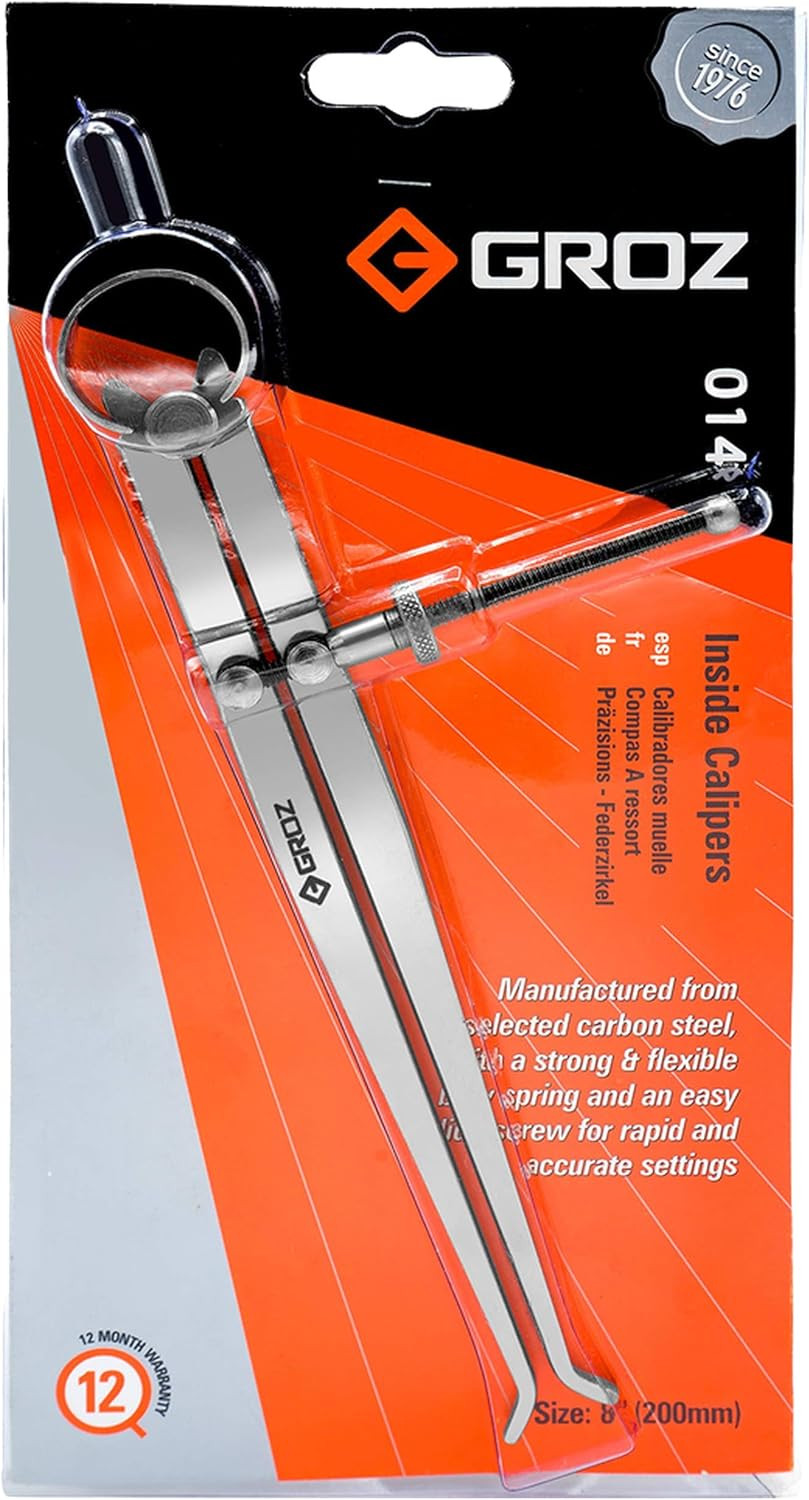 01403 8" Spring inside Caliper, Matte Finish, with Solid Nut