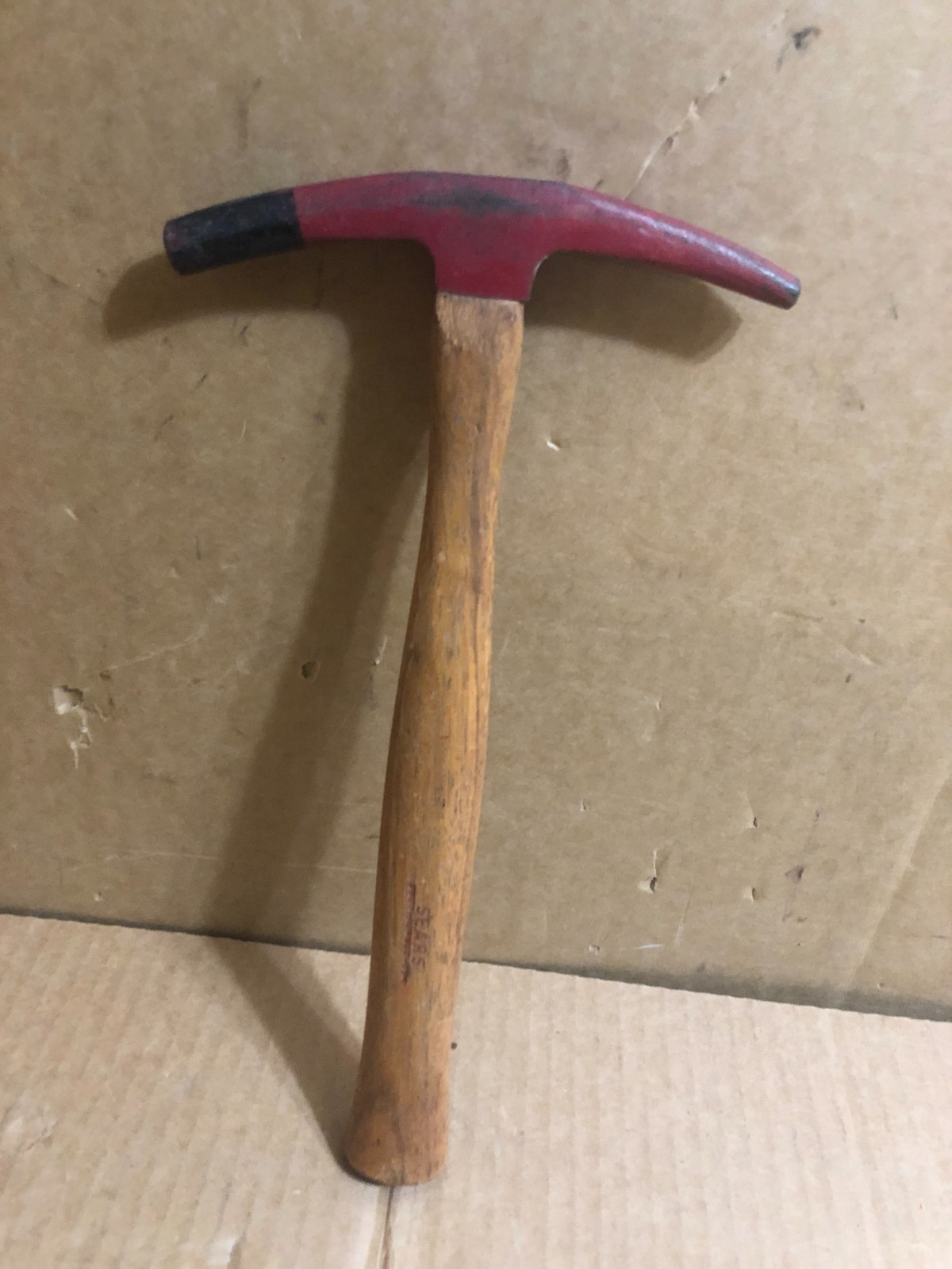 Rare Vintage Sears Curved Slender Upholstery Hammer. 9.5 Oz SMALL TIP