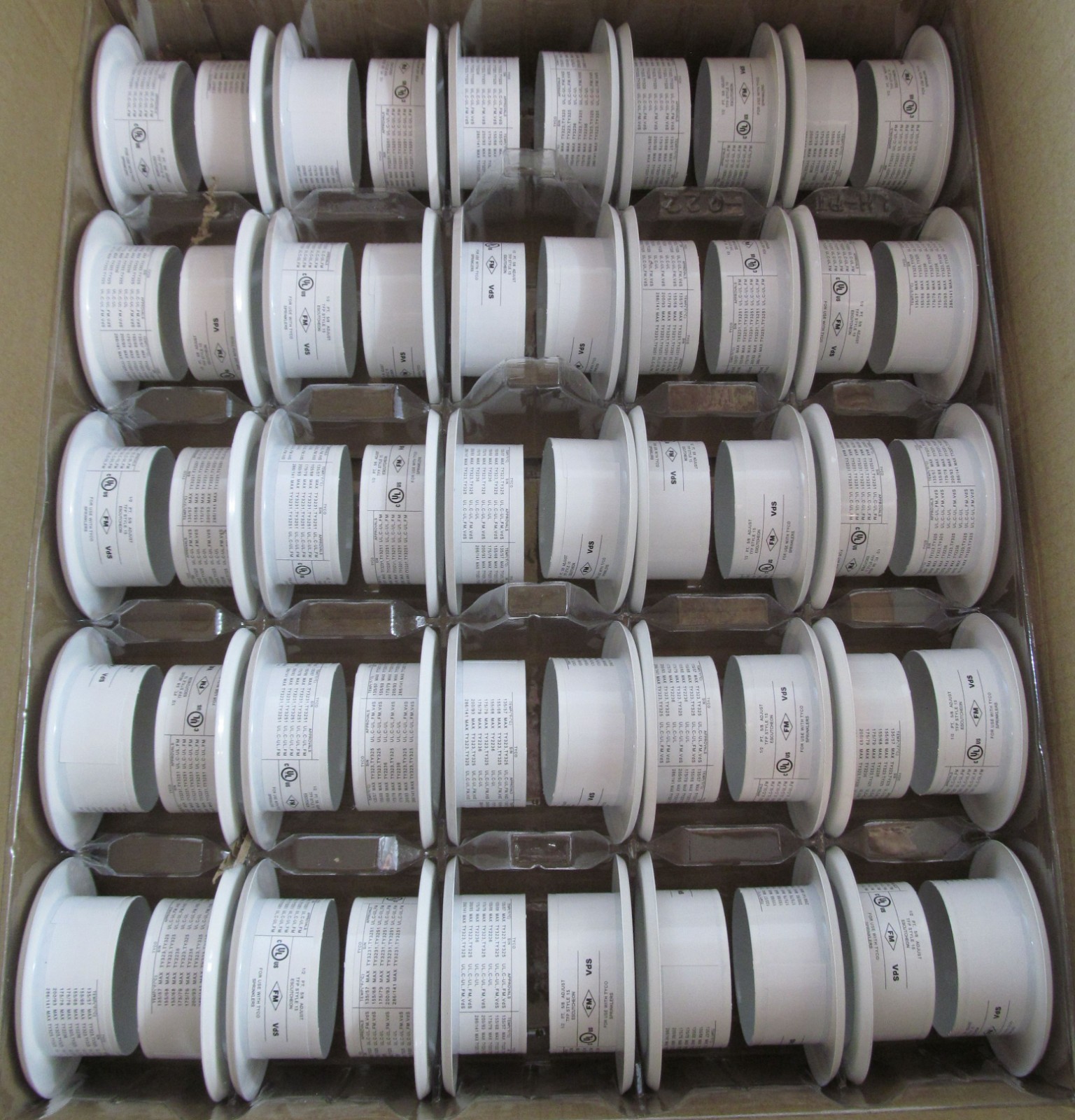95 TYCO STYLE 15 WHITE 2-PIECE FIRE SPRINKLER ESCUTCHEONS