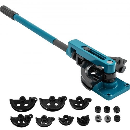 HOT/ Pipe Tube Bender,3/8" to 1" Manual Pipe Tube Bender,with 7 Dies,Heavy Duty