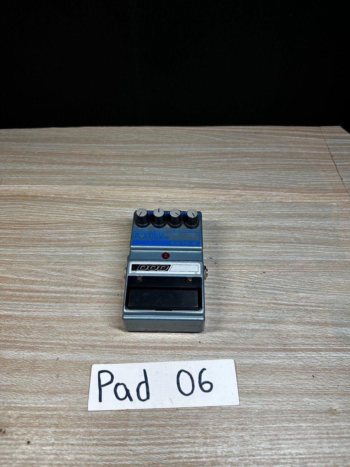 Vintage DOD FX75-B Stereo Flanger Guitar Effect Pedal USA