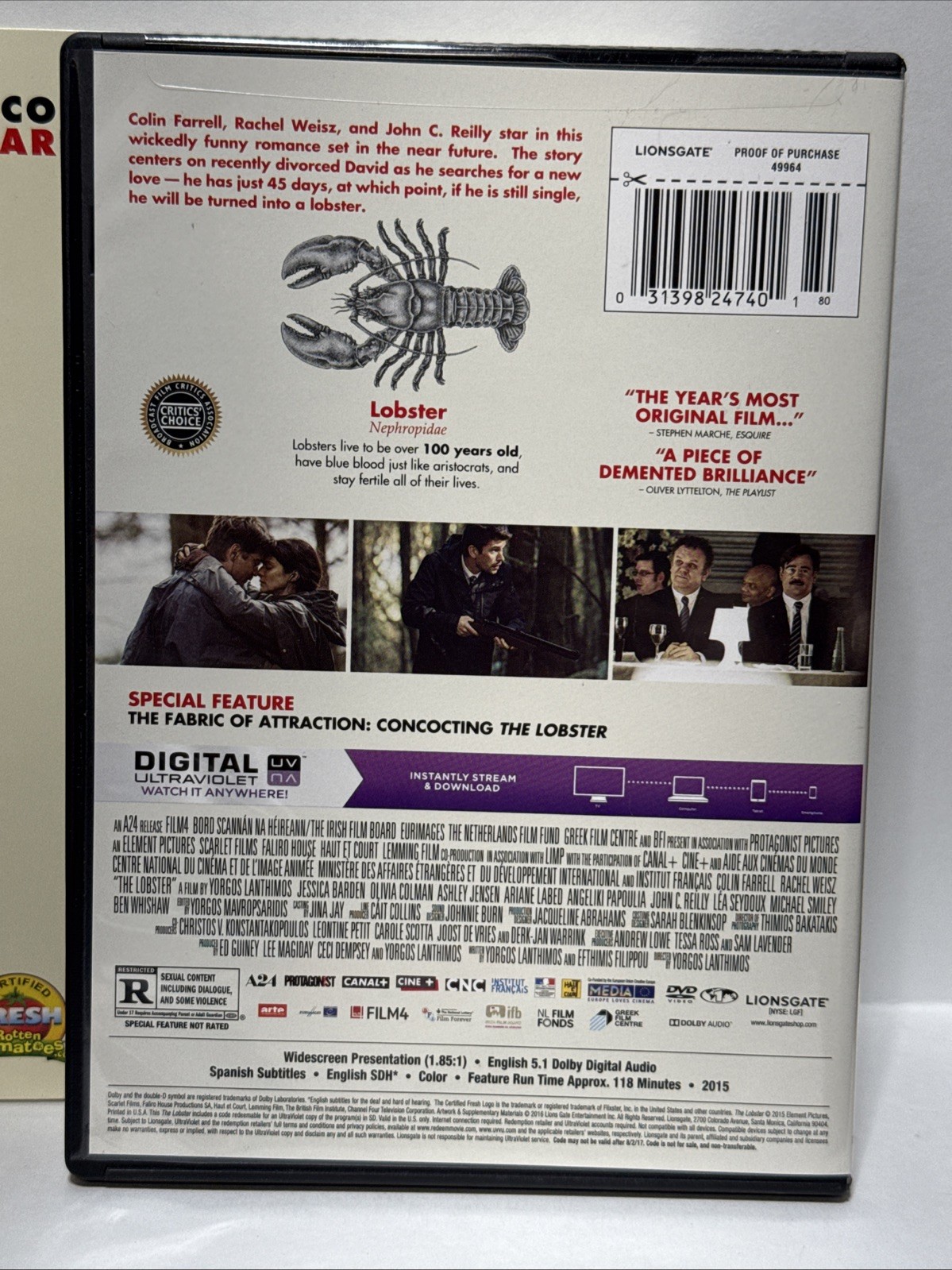 The Lobster (DVD, 2015)