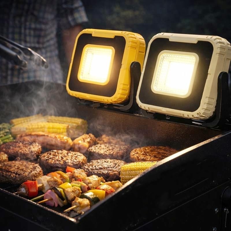 Grill Lights for Outdoor Grill,2-Pack Rechargeable Magnetic BBQ Grill Light Desi