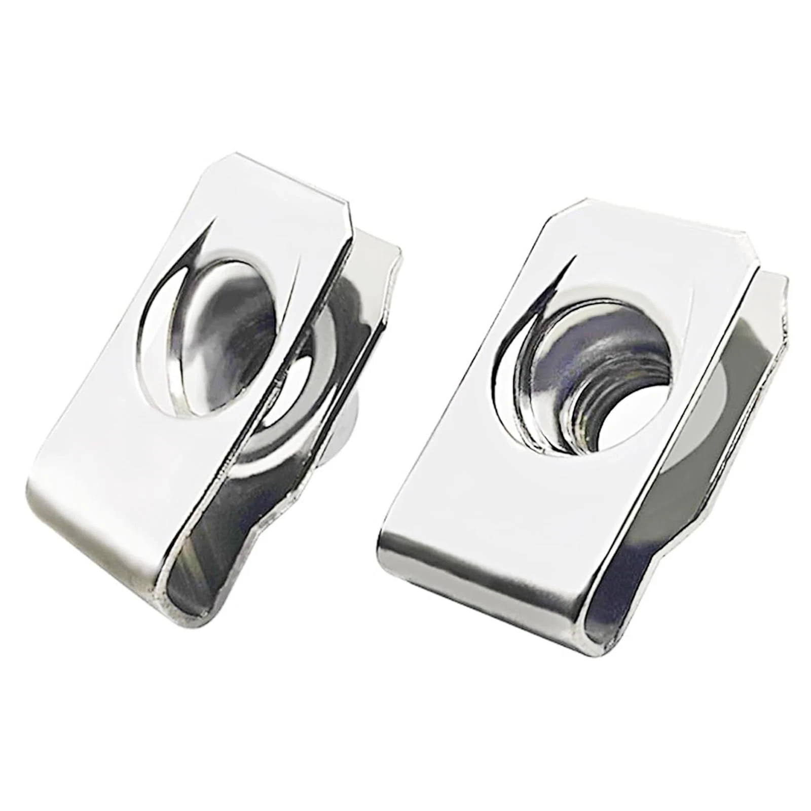 1/4"-20 Regular Extruded U-Nut, U-Style Clip-On Nuts, Stainless Steel 18-8 (3...