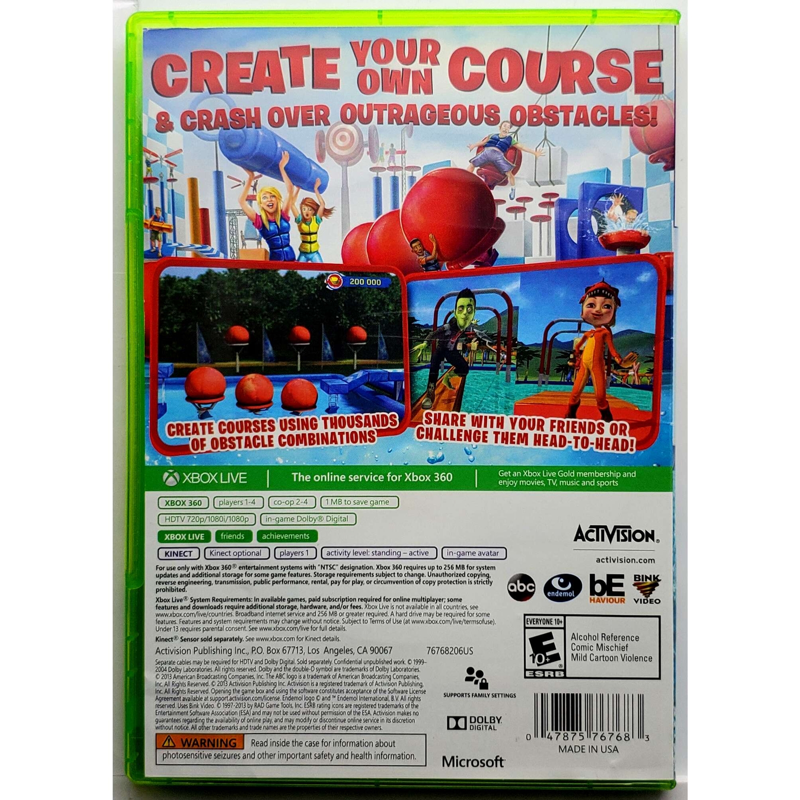 (Box Only) Wipeout Create & Crash - Microsoft Xbox 360 Excellent Authentic