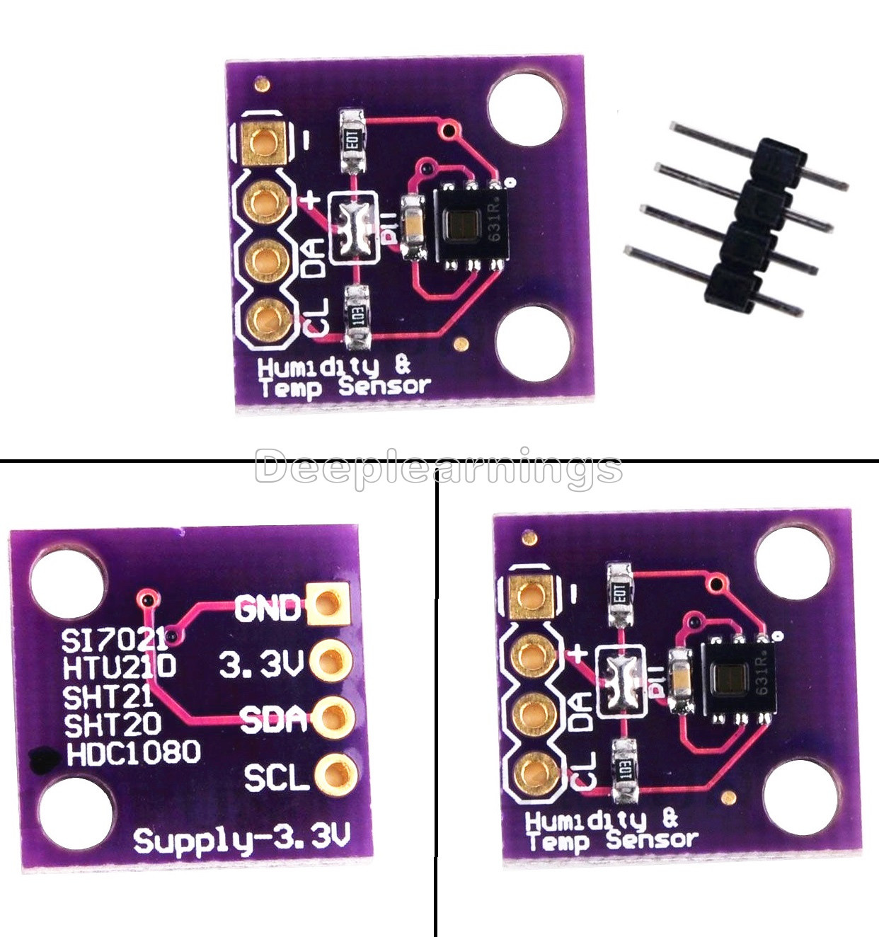 NEW HDC1008 Digital Temperature and Humidity Sensor Breakout Board for Arduino