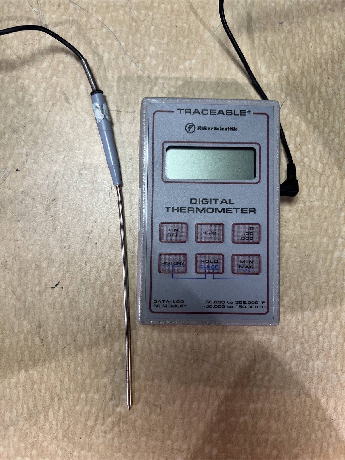 Control Co. Traceable Digital Thermometer #91826 W/Probe